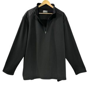 Ben Hogan Men's 2XL Black Long Sleeve Quarter Zip Pullover Golf Sweatshirt